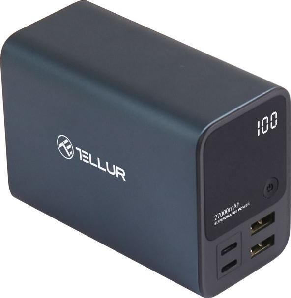Actual product image Tellur Power Bank Ultra Pro PD903 27000mAh BLue (27000 mAh, 100 W)