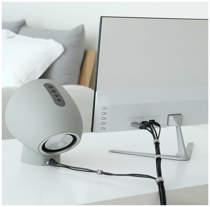 Immagine prodotto Baseus Cinghie in velcro a cerchio arcobaleno da 3 m, grigio (Foro cavo, 300 cm)