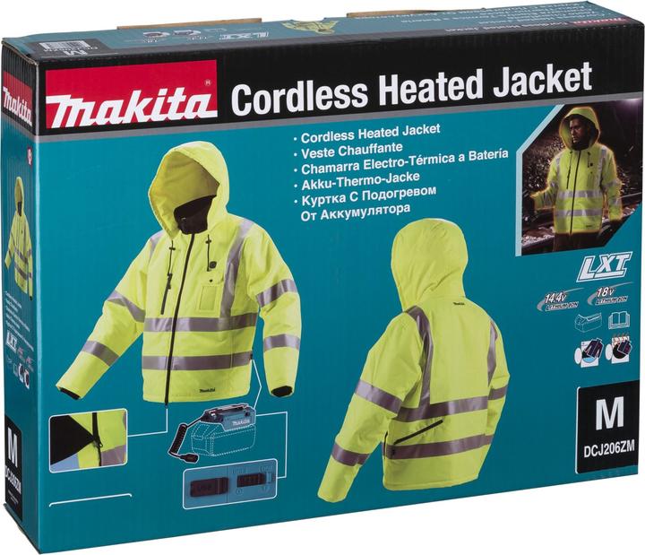 Actual product image Makita DCJ206Z size M battery thermal jacket (M)