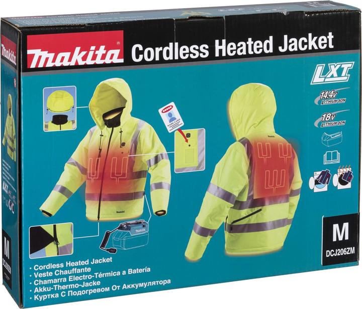 Actual product image Makita DCJ206Z size M battery thermal jacket (M)