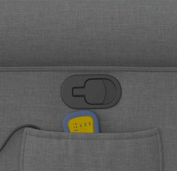 Actual product image VidaXL Massage armchair dark grey fabric massage TV armchair