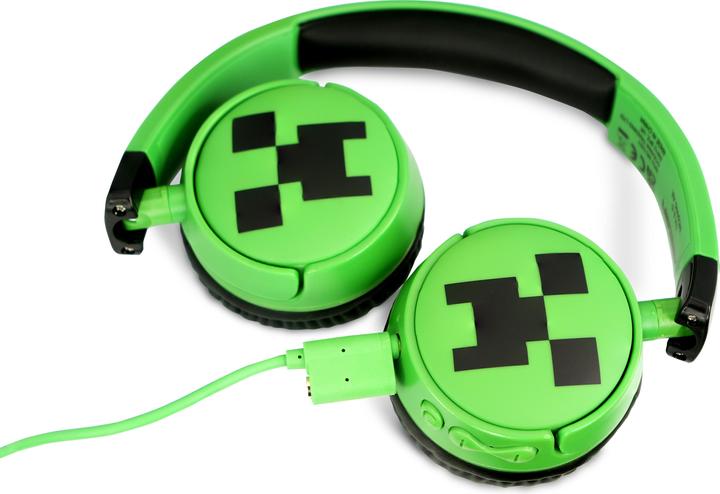 Immagine prodotto NoName Cuffia Bluetooth con controllo permanente - Verde Minecraft