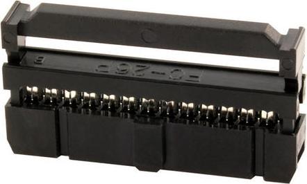 Actual product image CONNECT post socket for ribbon cable, RM 2.54, 10-pin
