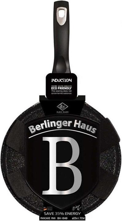 Produktbild BerlingerHaus GRANITE PAN FOR PANCAKES 25cm Black Silver BH-1849 (25 cm, Pfannenset + Topfset, Aluminium)