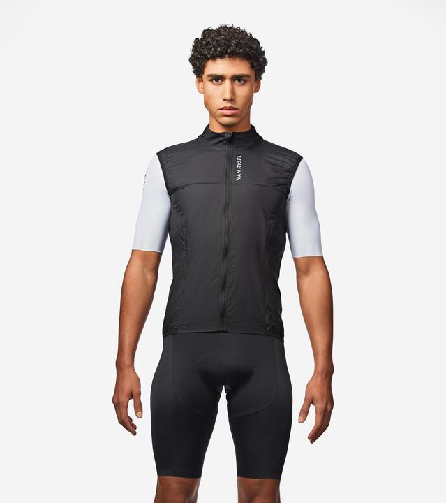 Van rysel Men's Road Cycling Ultra-Light Sleeveless Windproof Gilet - Black (S)