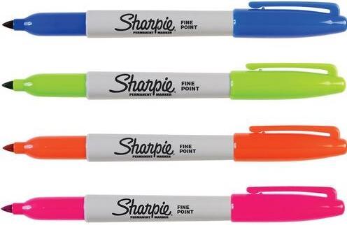 Produktbild Sharpie Marker Fein Rundspitze F 4er Fun Farben (Farbig sortiert, 1 mm, 4 x)