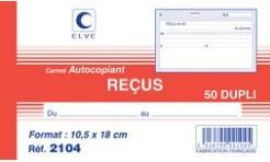 Image du produit ELVE Manifold "Re‡us avec TVA", 105 x 180 mm, dupliqué
