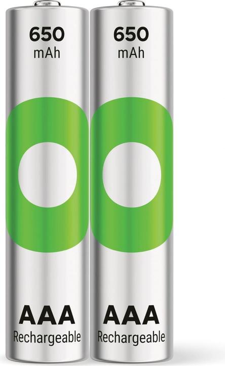 Actual product image GP Batteries Rechargeable batteries others (2 pcs., AAA, 650 mAh)
