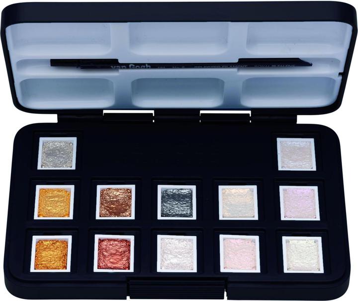 Produktbild Van Gogh Aquarell Pocketbox Metallic 12 (Mehrfarbig)