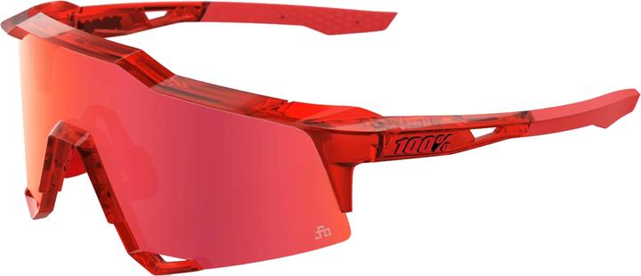Produktbild 100% Speedcraft Gloss Translucent Red/Hiper Red Mirror lens (Gloss Translucent Red, Hiper Red Mirror lens, Rot)