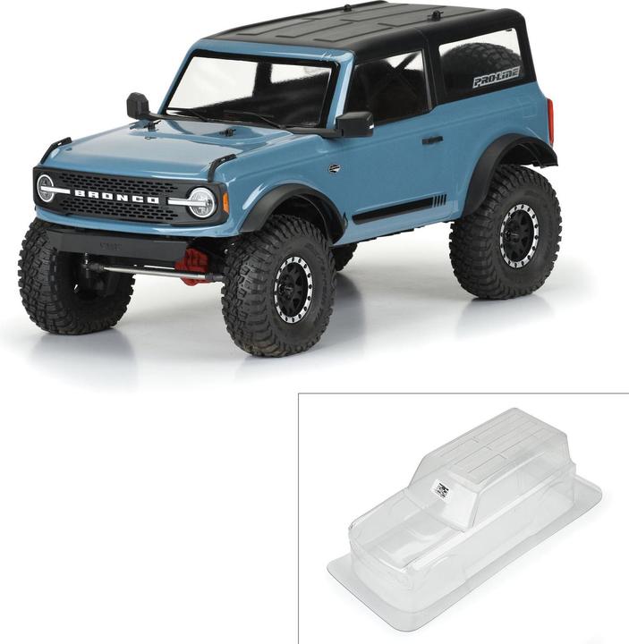 Productafbeelding Proline Carrosserie Ford Bronco 2021 2-Deurs onbeschilderd, 1:10