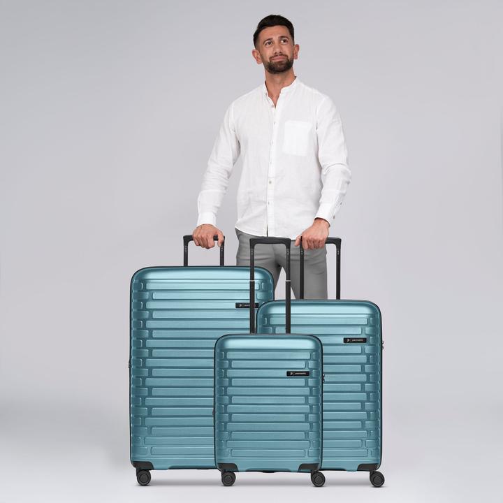 Actual product image Pactastic Collection 04 THE THREE SET + 4 wheels suitcase set, 3-piece with stretch fold (216 l, XL (from 140l))