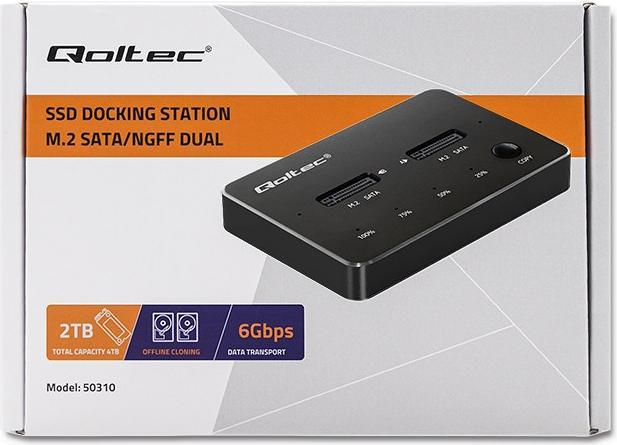 Immagine prodotto Qoltec 50310 Docking station per unità (M.2 2280, M.2 22110, M.2 2230, M.2 2260, M.2 2242)