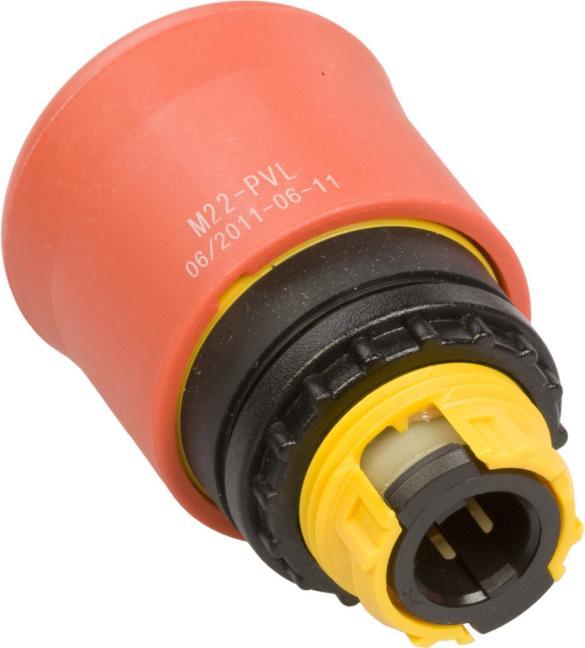 Actual product image Eaton Emergency stop mushroom pushbutton M22 PVL IP67/IP69 1 pc.