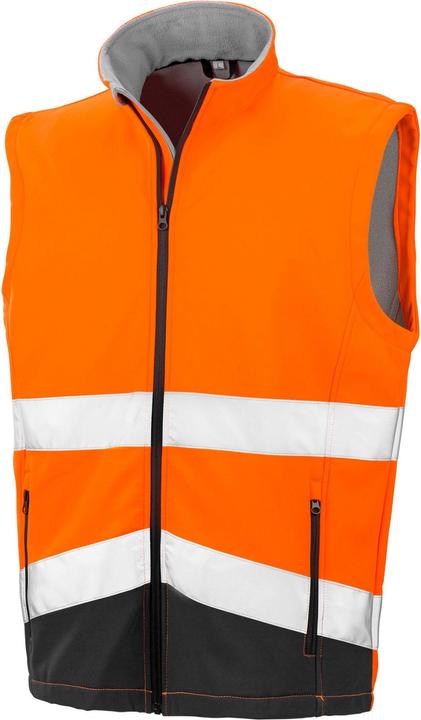 Actual product image Result Unisex Adult Softshell Safety Gilet (M)