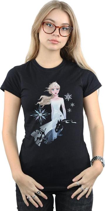 Immagine prodotto Disney Frozen 2 Elsa Nokk Silhouette Maglietta Donna (S)