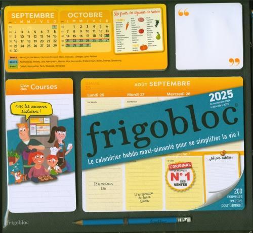 Actual product image Frigobloc hebdomadaire 2025 : calendrier d'organisation familiale (Hardcover, French)