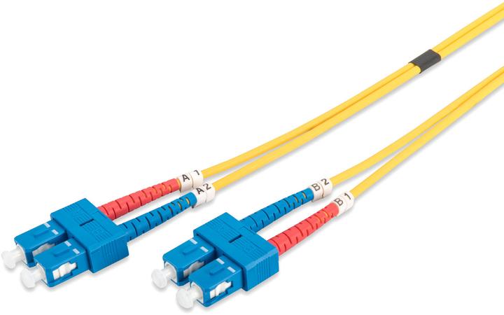 Digitus LWL Patchkabel SC zu SC OS2 Singlemode 09/125 m Duplex, Länge 1m (CAT6, 1 m)