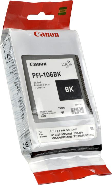 Actual product image Canon Pfi-106bk (FC)