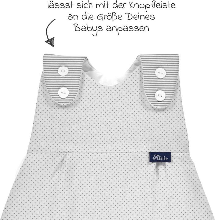 Produktbild Alvi Schlafsäcke Aussensack Baby-Mäxchen - Dots - Grey - Gr.