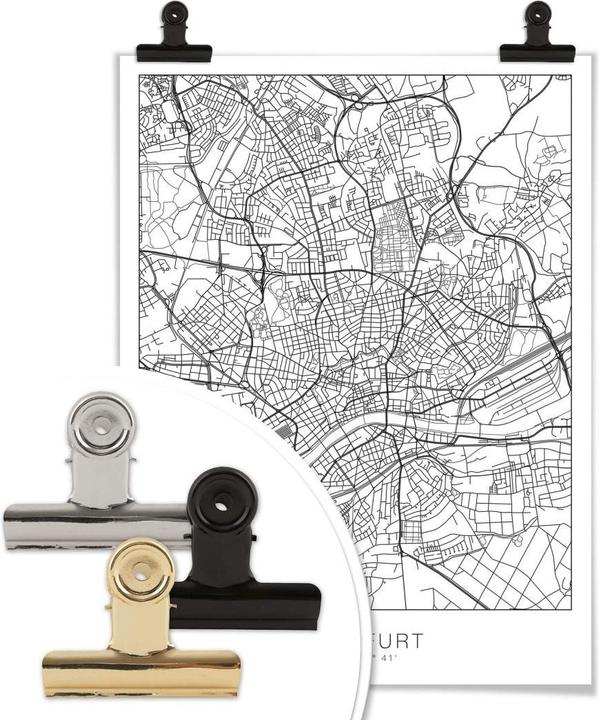 Immagine prodotto Trenddeko Mappa della città di Francoforte (30 x 40 cm)