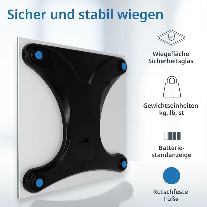 Actual product image ADE Digitale Körperwaage mit grossem Display (200 kg)