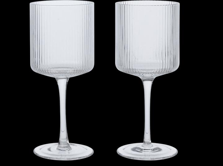 Ferm Living Ondulation (26 cl, 2 Verres, Verres à vin blanc)