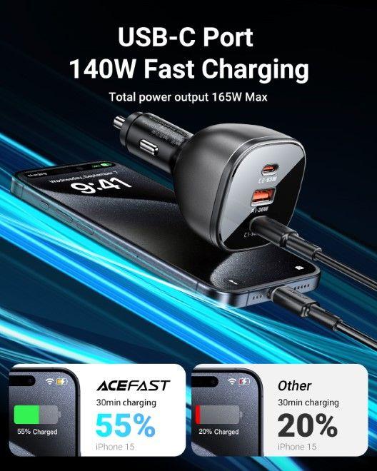 Productafbeelding Acefast B14 Autolader Autolader 165W