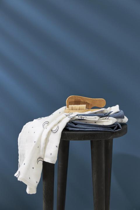 Image du produit Meyco Kit de démarrage Baby Moon - pack de 9 - musselin - indigo (70 cm, 70 cm)