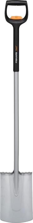 Image du produit Fiskars Bêche télescopique pour sols tendres et peu caillouteux, ronde, Longueur : 111 - 130 cm, Acier au