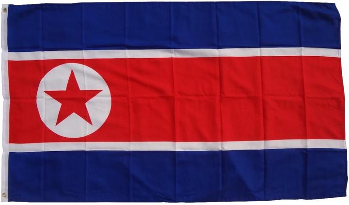 Produktbild trends4cents XXL Flagge Nordkorea 250 x 150 cm Fahne mit 3 Ösen 100g/m² Stoffgewicht Hissflagge
