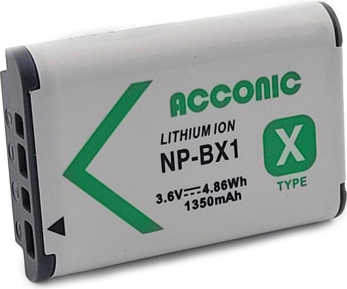 Image du produit Acconic Batterie f. Sony NP-BX1 Cyber-shot DSC HX300 DSC HX50V DSC RX1 DSC RX100 (Batterie de l'appareil photo)