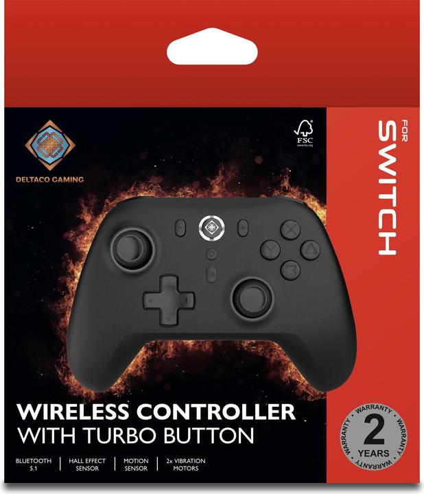 Produktbild Deltaco Wireless Controller f. Switch, PC (Android, iOS, Switch, Steam Machine, Switch OLED)