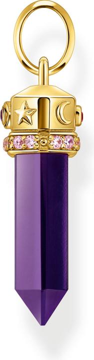 Produktbild Thomas Sabo Kettenanhänger mit facettierten imitierten Amethyst vergoldet (925er Silber)