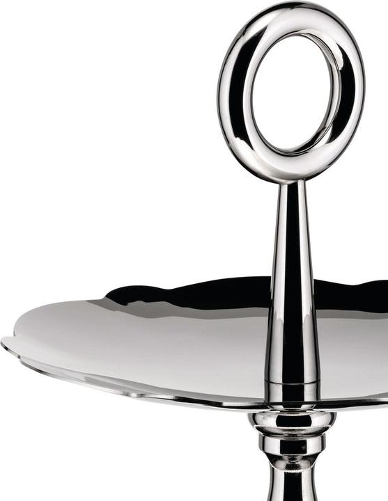 Actual product image Alessi Etagere Dressed for X-mas silver coloured
