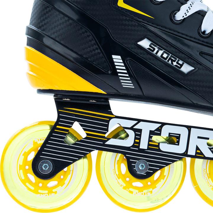 Immagine prodotto Story Pattini da hockey a rotelle Compact Mission giallo 40 (1101005065144) (40)