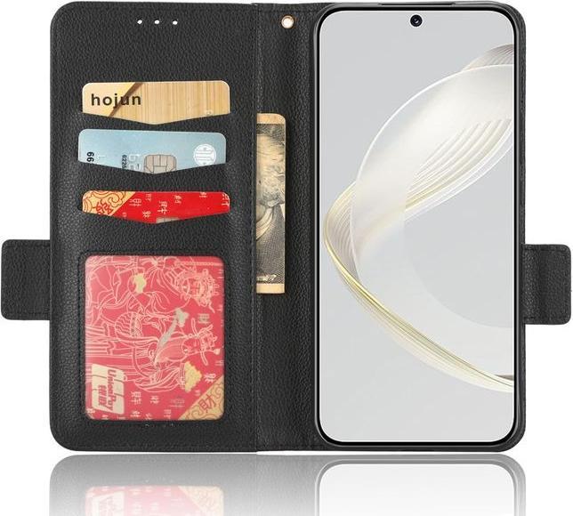 Actual product image MU Classic Litchi Leather Bookcover Series (Huawei Nova 11 Ultra, Huawei Nova 11 Pro)