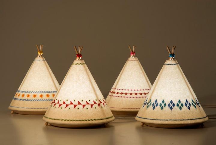 Produktbild Buokids Tischlampe & Nachtlicht Tipi rot (GX53)