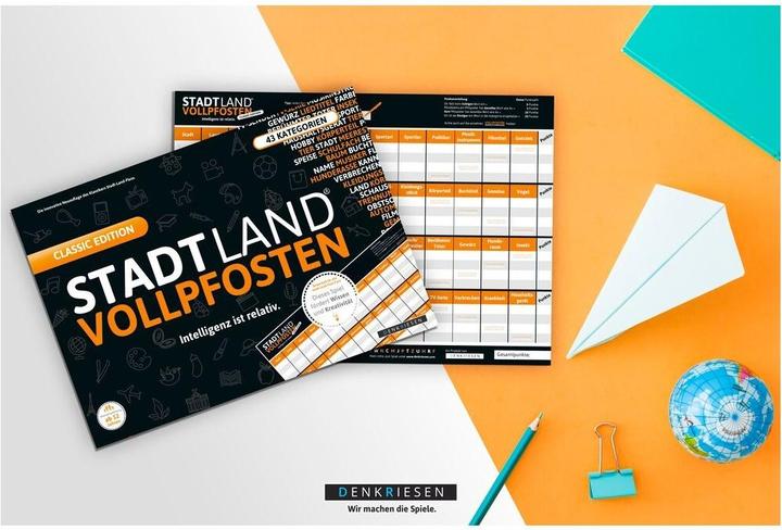 Immagine prodotto Denkriesen Stadt Land Vollpfosten - L'intelligenza è relativa (Tedesco)