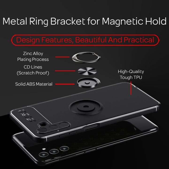 Produktbild Nalia Matte Ring Silikon Hülle (Samsung Galaxy A13 5G)