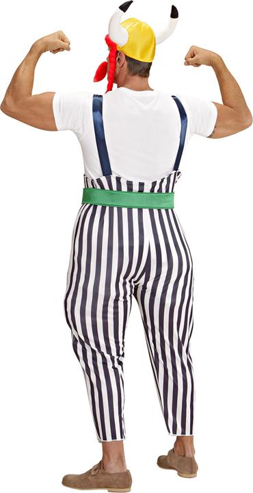 Produktbild Widmann Obelix der Gallier Herrenkostüm mit Maxi Hose mit Hosenträgern, Gürtel, Helm mit Zöpfen, Schnurrbart (XL)