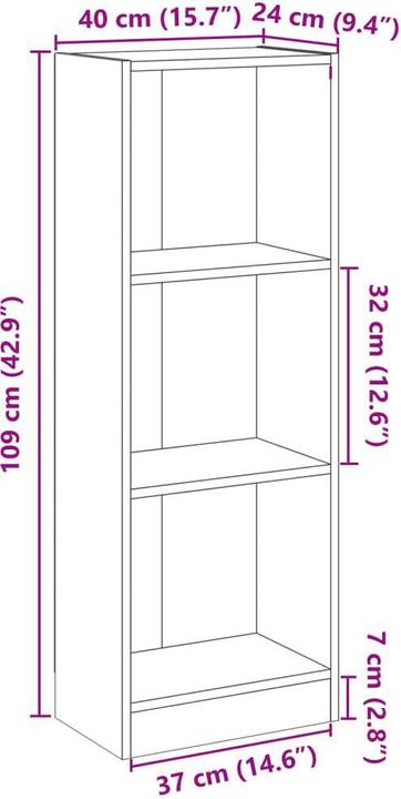 Immagine prodotto VidaXL Grange (40 x 24 x 108 cm)