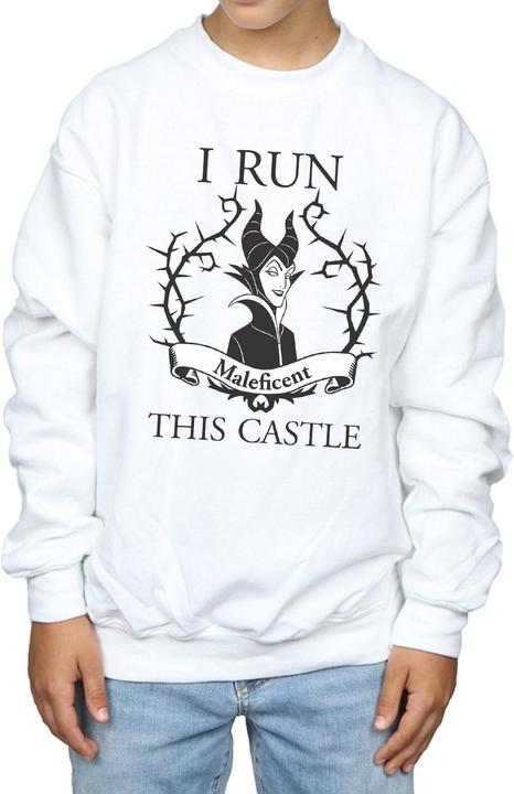 Actual product image Disney Boys Maleficent I Run This Castle Sweatshirt (128)