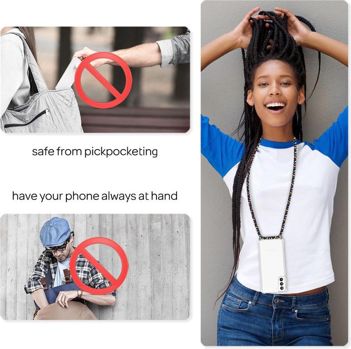 Actual product image Nalia Mobile phone case with chain