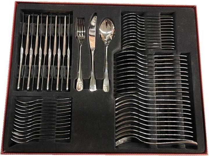 Immagine prodotto Gerlach Set di posate FLOW in scatola lucida 34P 60 pezzi. (60 Pezzo/i, Set di posate)