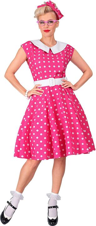Immagine prodotto Widmann MODELLO ROCK'N'ROLL DEGLI ANNI '50 ROSA CALDO (vestito con sottogonna, cintura, fascia per (XL)