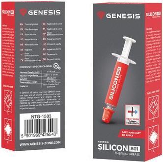 Actual product image Genesis Silicone thermal compound /m-K (11 W/m K, 0.50 g)