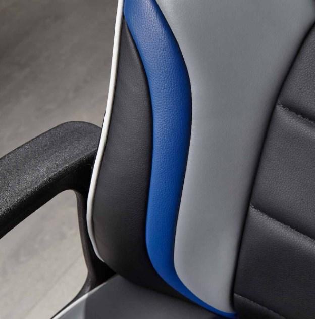 Actual product image X Rocker Gaming chair Saturn children /grey/blue