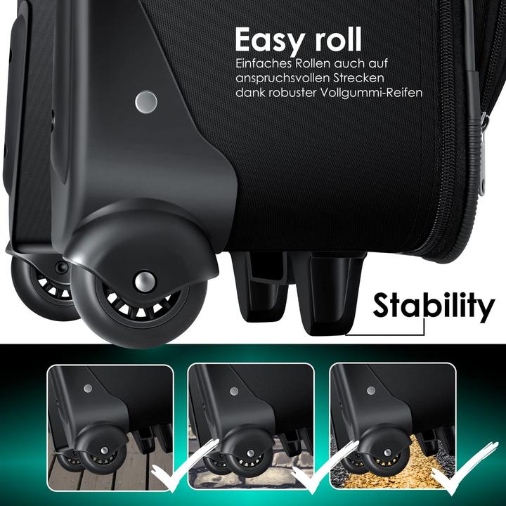 Immagine prodotto Kesser Set di valigie (60 l, Bagaglio a mano (fino a 50 litri), M (50 - 90l), L (90 - 115l))