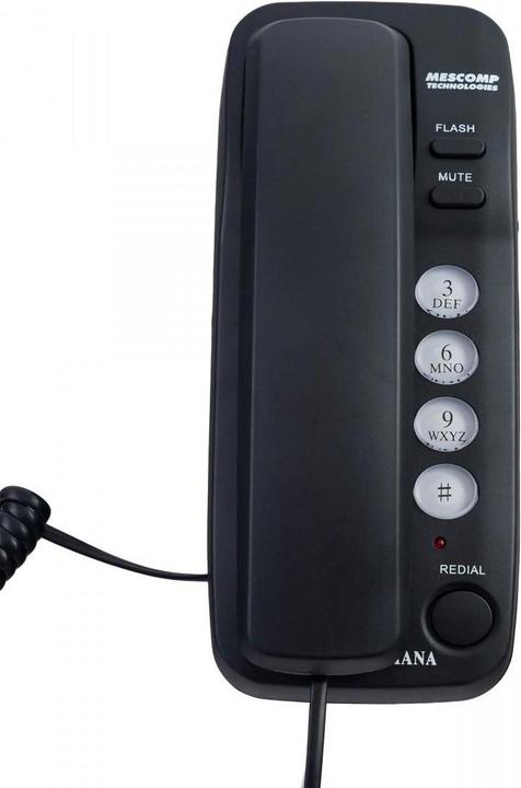 Produktbild Mescomp Technologies Mesmed Mescomp MT 518 Diana Black landline phone